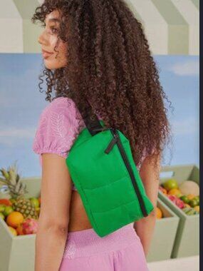 NWOT CALPAK Belt Bag Luka Green Apple color Unisex Travel sling case purse